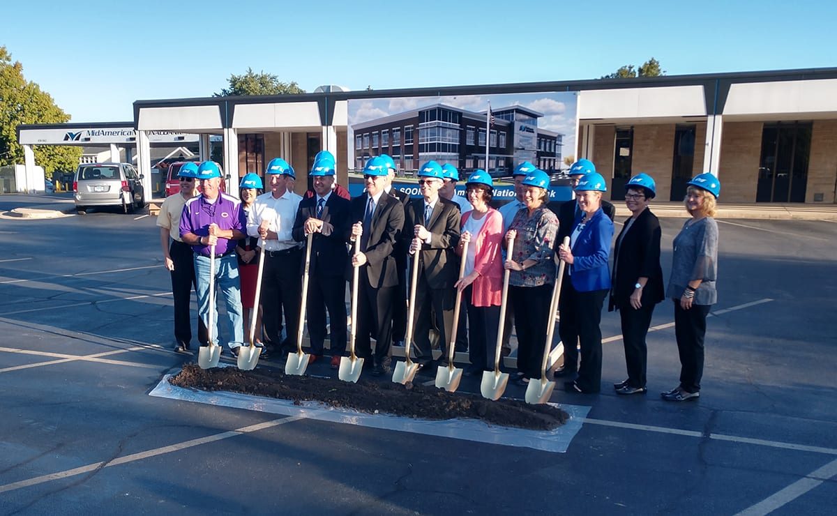 MidAmerica National Bank groundbreaking 9-26-19