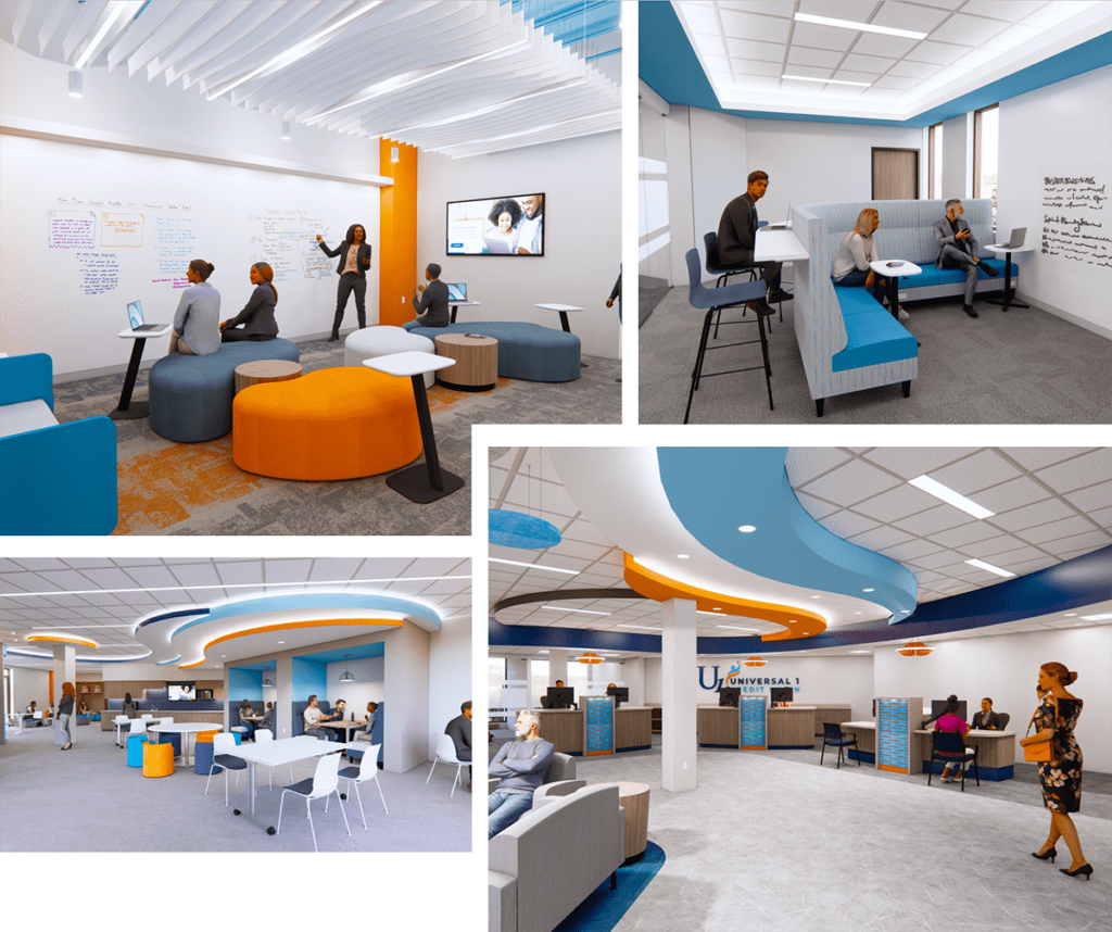 Universal 1 Credit Union renderings